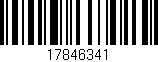 Código de barras (EAN, GTIN, SKU, ISBN): '17846341'