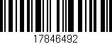 Código de barras (EAN, GTIN, SKU, ISBN): '17846492'