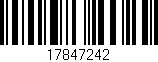 Código de barras (EAN, GTIN, SKU, ISBN): '17847242'