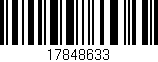 Código de barras (EAN, GTIN, SKU, ISBN): '17848633'