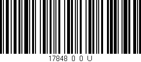Código de barras (EAN, GTIN, SKU, ISBN): '17848_0_0_U'