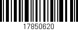 Código de barras (EAN, GTIN, SKU, ISBN): '17850620'