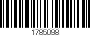 Código de barras (EAN, GTIN, SKU, ISBN): '1785098'