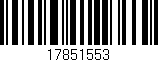 Código de barras (EAN, GTIN, SKU, ISBN): '17851553'