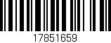 Código de barras (EAN, GTIN, SKU, ISBN): '17851659'
