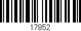 Código de barras (EAN, GTIN, SKU, ISBN): '17852'