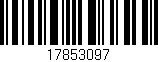 Código de barras (EAN, GTIN, SKU, ISBN): '17853097'