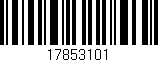 Código de barras (EAN, GTIN, SKU, ISBN): '17853101'