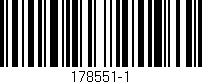 Código de barras (EAN, GTIN, SKU, ISBN): '178551-1'