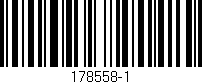 Código de barras (EAN, GTIN, SKU, ISBN): '178558-1'