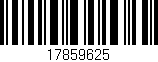 Código de barras (EAN, GTIN, SKU, ISBN): '17859625'