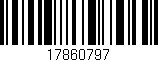 Código de barras (EAN, GTIN, SKU, ISBN): '17860797'