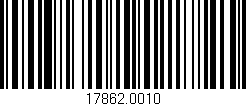 Código de barras (EAN, GTIN, SKU, ISBN): '17862.0010'