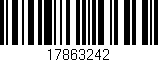 Código de barras (EAN, GTIN, SKU, ISBN): '17863242'