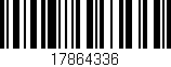 Código de barras (EAN, GTIN, SKU, ISBN): '17864336'