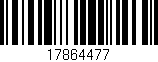 Código de barras (EAN, GTIN, SKU, ISBN): '17864477'