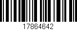 Código de barras (EAN, GTIN, SKU, ISBN): '17864642'