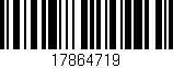 Código de barras (EAN, GTIN, SKU, ISBN): '17864719'
