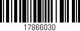 Código de barras (EAN, GTIN, SKU, ISBN): '17866030'