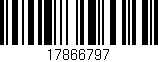 Código de barras (EAN, GTIN, SKU, ISBN): '17866797'