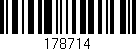 Código de barras (EAN, GTIN, SKU, ISBN): '178714'