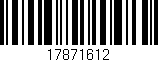 Código de barras (EAN, GTIN, SKU, ISBN): '17871612'