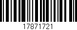 Código de barras (EAN, GTIN, SKU, ISBN): '17871721'