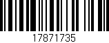 Código de barras (EAN, GTIN, SKU, ISBN): '17871735'
