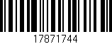 Código de barras (EAN, GTIN, SKU, ISBN): '17871744'