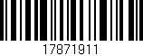Código de barras (EAN, GTIN, SKU, ISBN): '17871911'