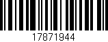 Código de barras (EAN, GTIN, SKU, ISBN): '17871944'