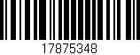 Código de barras (EAN, GTIN, SKU, ISBN): '17875348'
