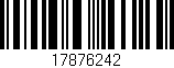 Código de barras (EAN, GTIN, SKU, ISBN): '17876242'