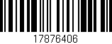 Código de barras (EAN, GTIN, SKU, ISBN): '17876406'