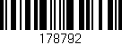 Código de barras (EAN, GTIN, SKU, ISBN): '178792'