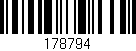 Código de barras (EAN, GTIN, SKU, ISBN): '178794'