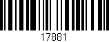 Código de barras (EAN, GTIN, SKU, ISBN): '17881'