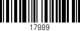 Código de barras (EAN, GTIN, SKU, ISBN): '17889'