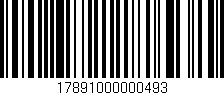 Código de barras (EAN, GTIN, SKU, ISBN): '17891000000493'
