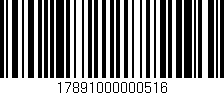 Código de barras (EAN, GTIN, SKU, ISBN): '17891000000516'