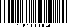 Código de barras (EAN, GTIN, SKU, ISBN): '17891008310044'