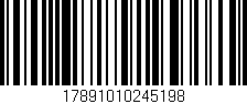 Código de barras (EAN, GTIN, SKU, ISBN): '17891010245198'