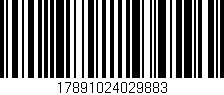 Código de barras (EAN, GTIN, SKU, ISBN): '17891024029883'