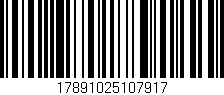 Código de barras (EAN, GTIN, SKU, ISBN): '17891025107917'