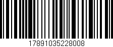 Código de barras (EAN, GTIN, SKU, ISBN): '17891035228008'