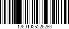 Código de barras (EAN, GTIN, SKU, ISBN): '17891035228268'