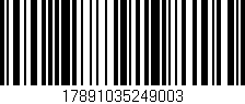 Código de barras (EAN, GTIN, SKU, ISBN): '17891035249003'