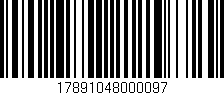 Código de barras (EAN, GTIN, SKU, ISBN): '17891048000097'