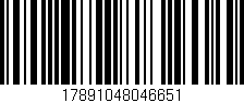 Código de barras (EAN, GTIN, SKU, ISBN): '17891048046651'