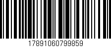 Código de barras (EAN, GTIN, SKU, ISBN): '17891060799859'